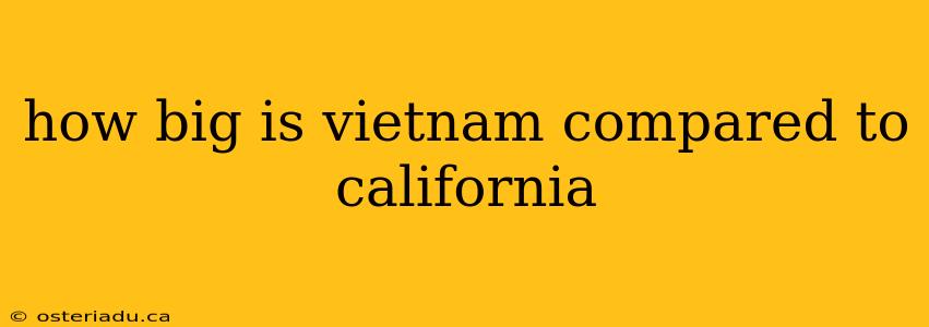 how big is vietnam compared to california