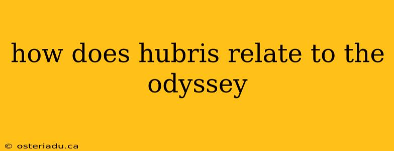 how does hubris relate to the odyssey