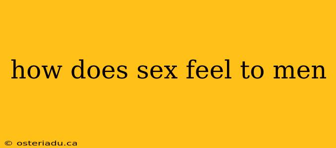 how does sex feel to men