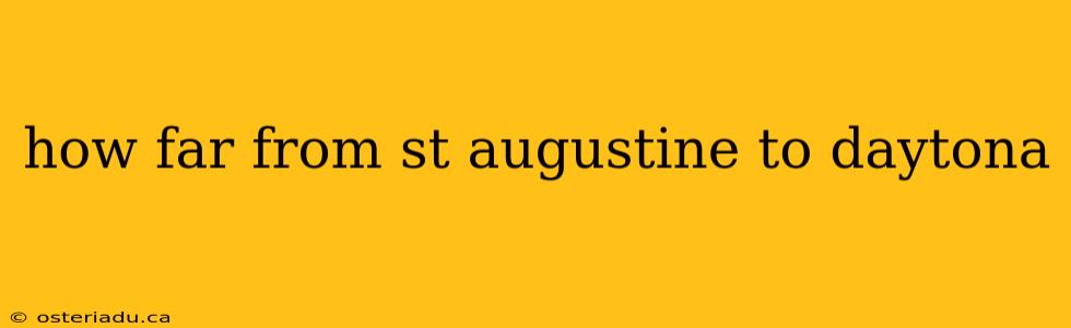 how far from st augustine to daytona