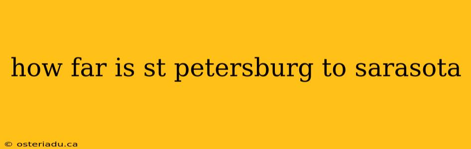 how far is st petersburg to sarasota