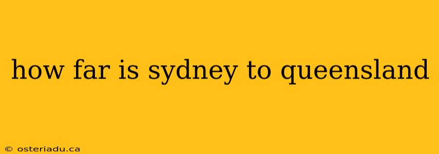 how far is sydney to queensland