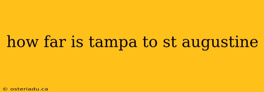 how far is tampa to st augustine