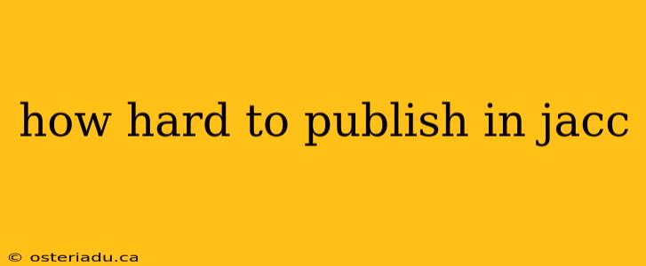 how hard to publish in jacc