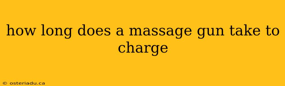 how long does a massage gun take to charge