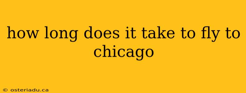 how long does it take to fly to chicago