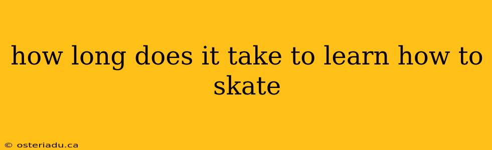 how long does it take to learn how to skate