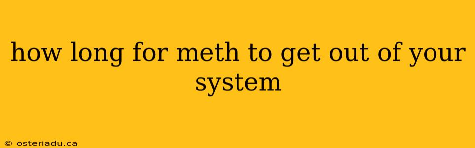 how long for meth to get out of your system