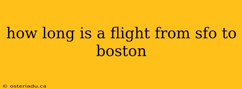 how long is a flight from sfo to boston