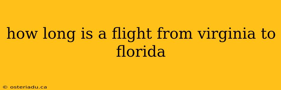 how long is a flight from virginia to florida