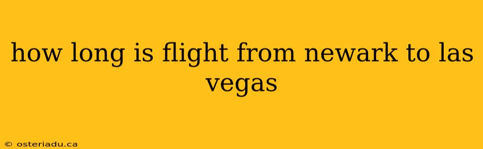 how long is flight from newark to las vegas