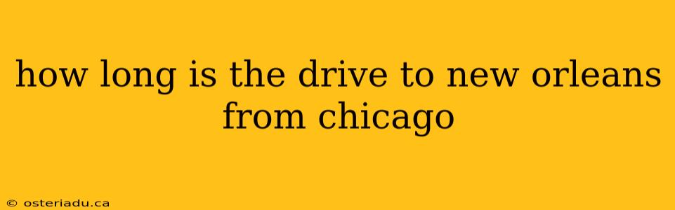 how long is the drive to new orleans from chicago