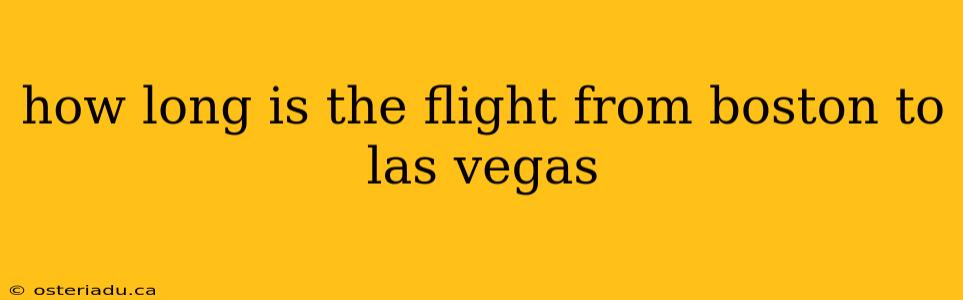 how long is the flight from boston to las vegas