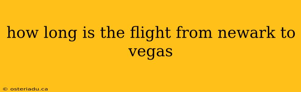 how long is the flight from newark to vegas