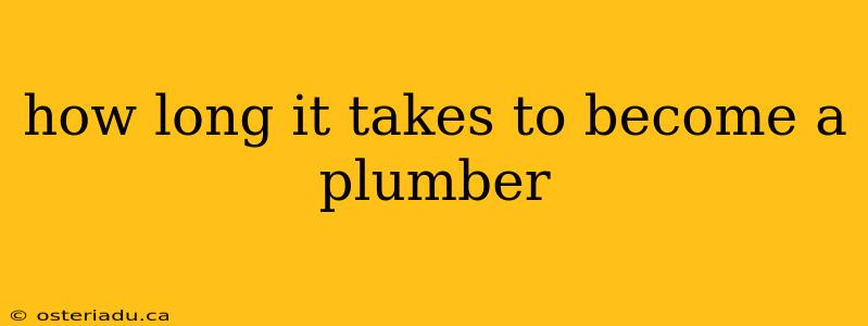 how long it takes to become a plumber