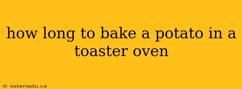 how long to bake a potato in a toaster oven