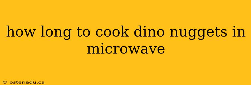 how long to cook dino nuggets in microwave