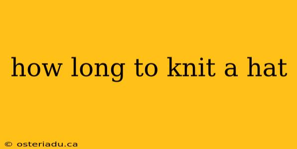 how long to knit a hat