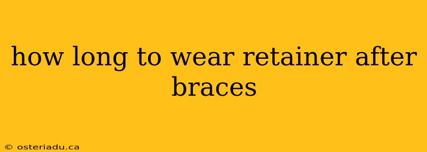 how long to wear retainer after braces