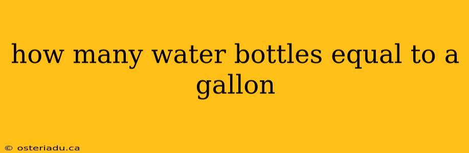 how many water bottles equal to a gallon