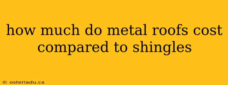 how much do metal roofs cost compared to shingles