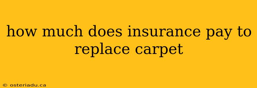 how much does insurance pay to replace carpet