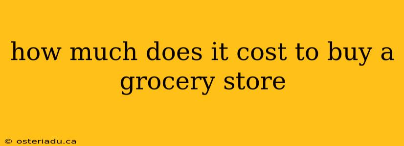 how much does it cost to buy a grocery store