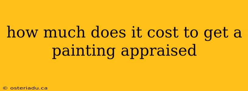 how much does it cost to get a painting appraised