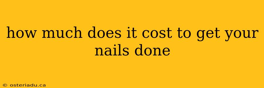 how much does it cost to get your nails done