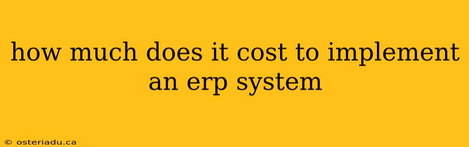 how much does it cost to implement an erp system