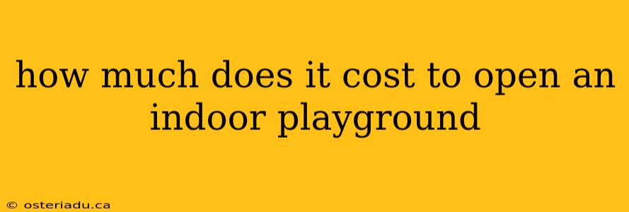 how much does it cost to open an indoor playground