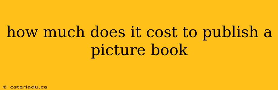 how much does it cost to publish a picture book