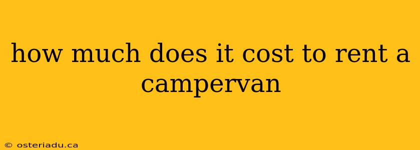 how much does it cost to rent a campervan