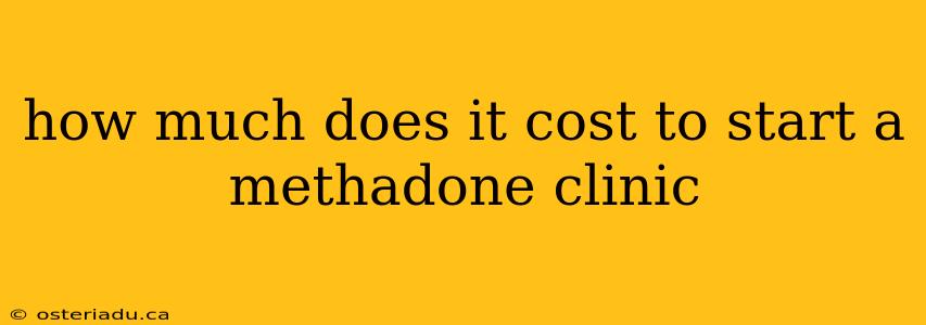 how much does it cost to start a methadone clinic