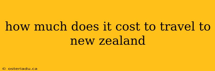 how much does it cost to travel to new zealand