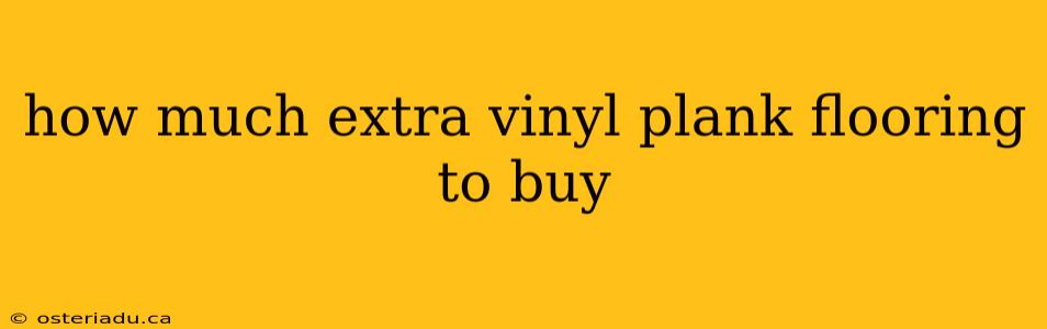 how much extra vinyl plank flooring to buy