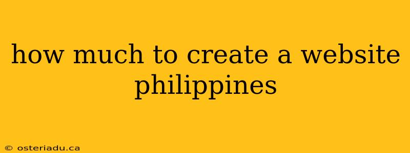 how much to create a website philippines