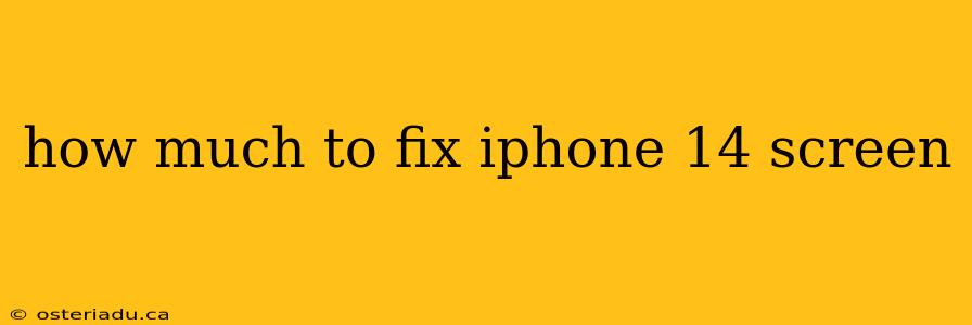 how much to fix iphone 14 screen