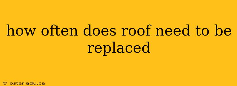 how often does roof need to be replaced