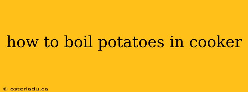 how to boil potatoes in cooker