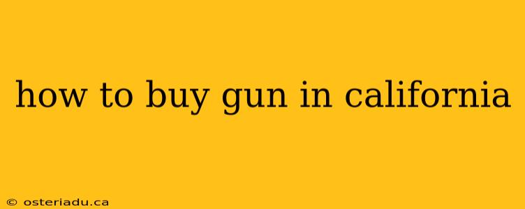 how to buy gun in california