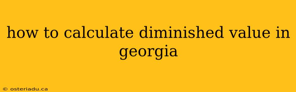 how to calculate diminished value in georgia