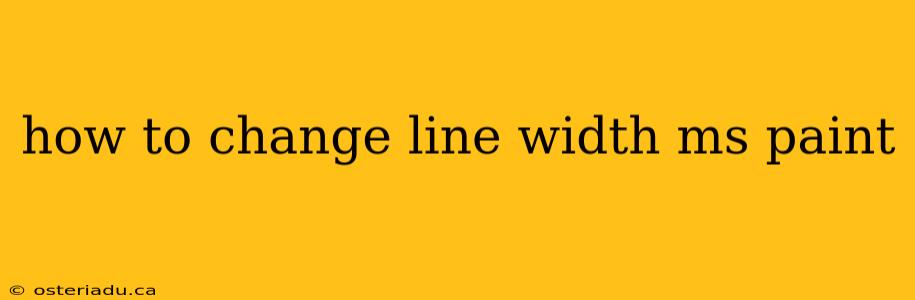 how to change line width ms paint