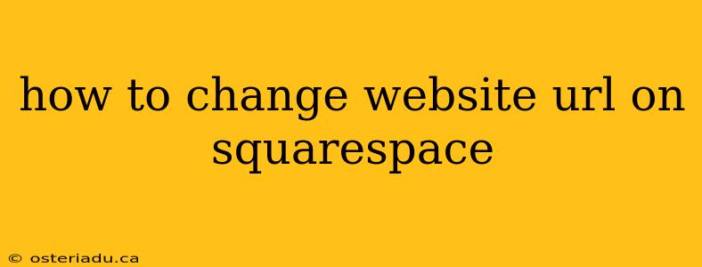 how to change website url on squarespace