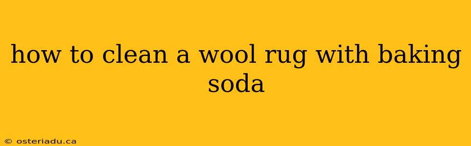 how to clean a wool rug with baking soda