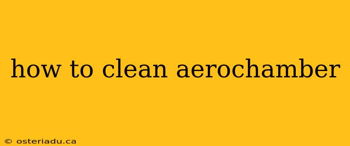 how to clean aerochamber