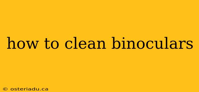 how to clean binoculars