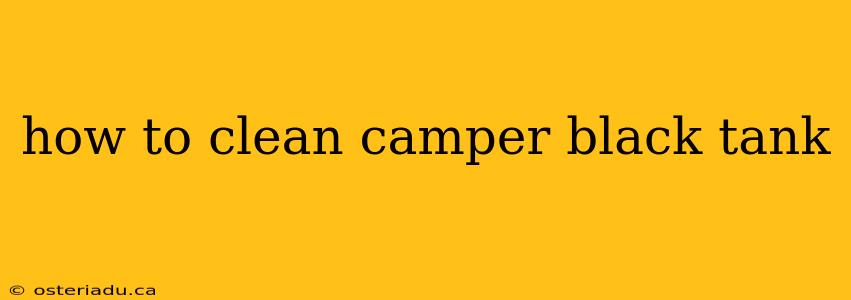 how to clean camper black tank