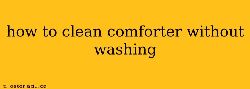 how to clean comforter without washing