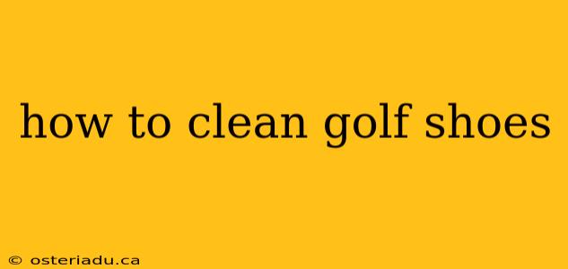 how to clean golf shoes